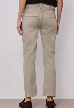 Straight Legs jeans met franje aan de zoom