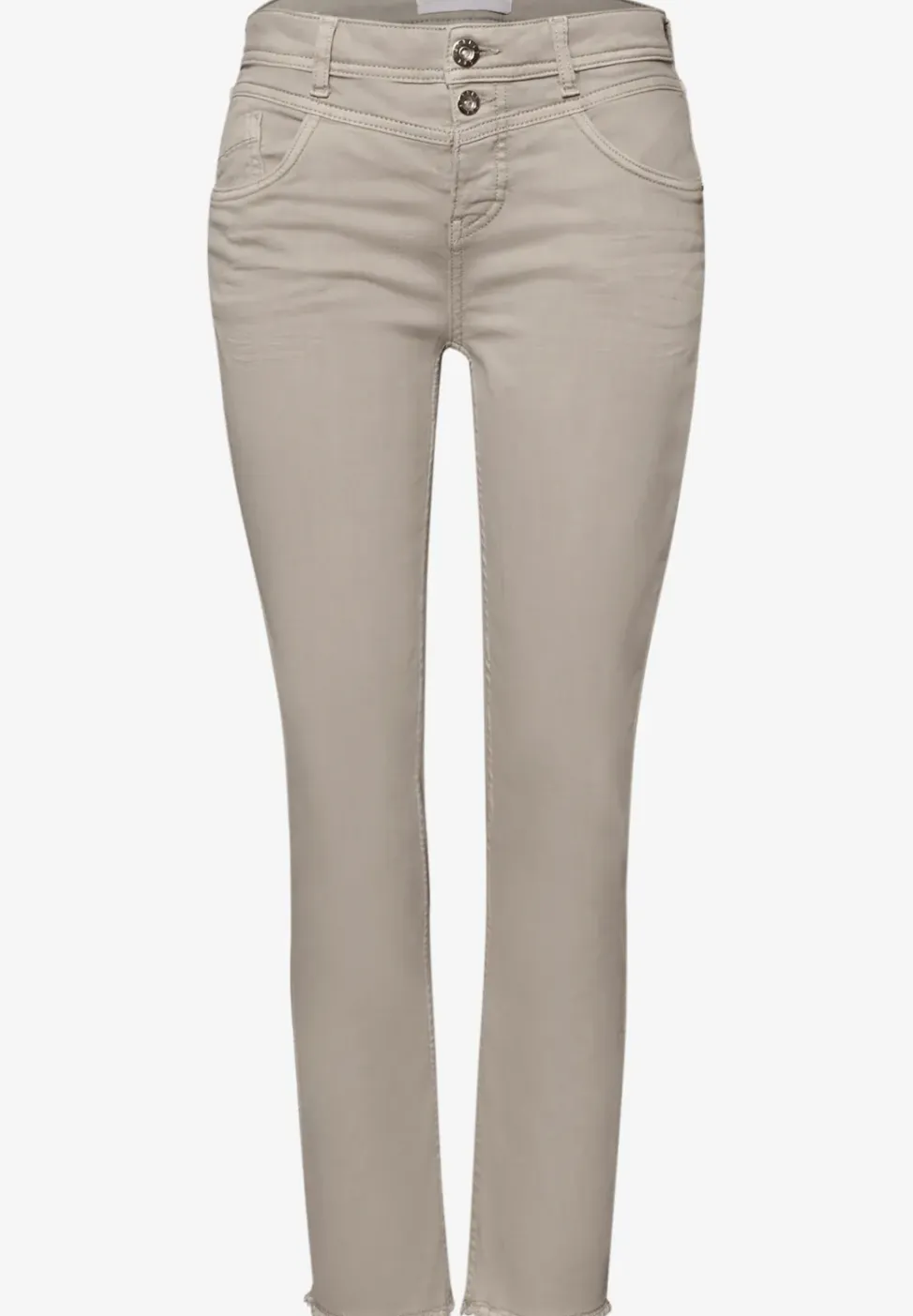 Straight Legs jeans met franje aan de zoom
