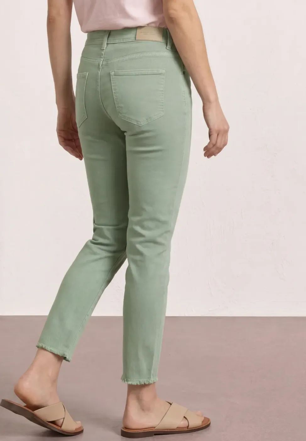 Straight Legs jeans met open zoom