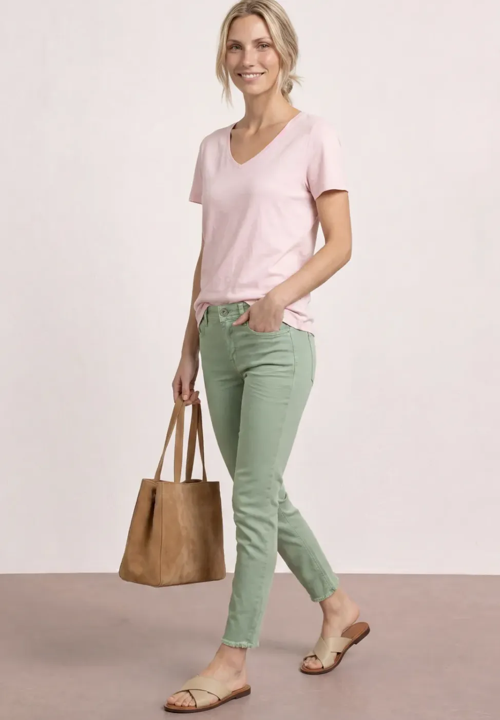 Straight Legs jeans met open zoom
