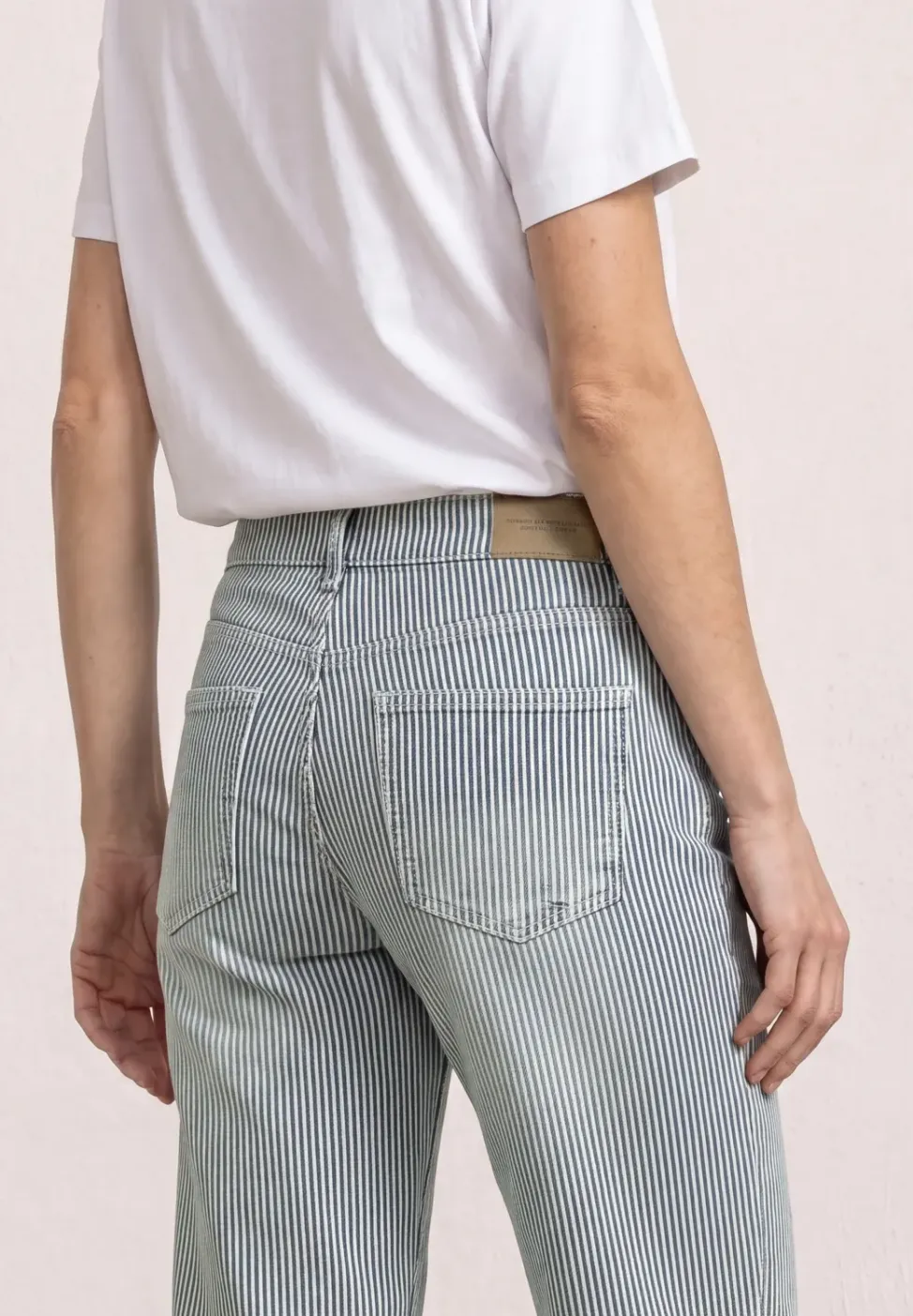 Straight Legs jeans met strepen