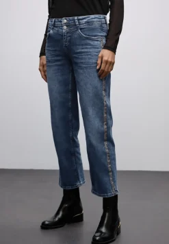Straight Legs jeans met tape
