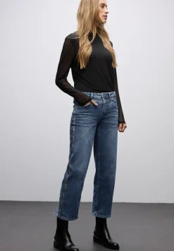 Straight Legs jeans met tape