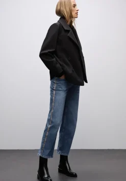Straight Legs jeans met tape