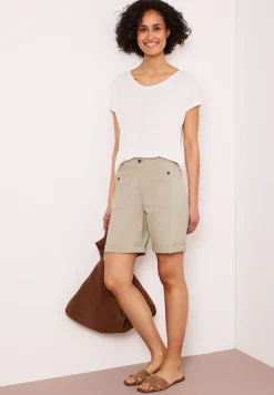 Straight Legs bermuda met omslag