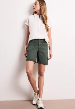 Straight Legs bermuda met omslag