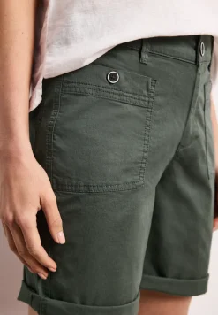 Straight Legs bermuda met omslag