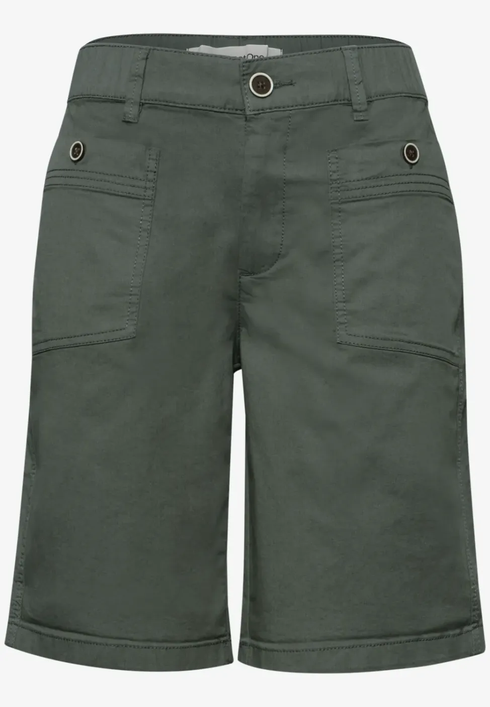 Straight Legs bermuda met omslag
