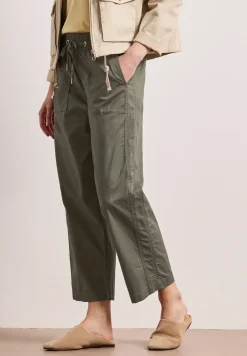 Straight Legs broek in paper touch stof