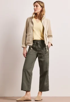 Straight Legs broek in paper touch stof