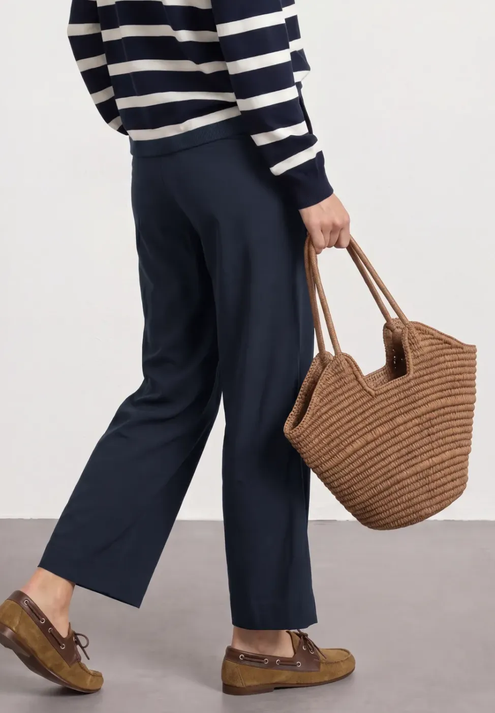 Straight Legs broek met omgeslagen detail