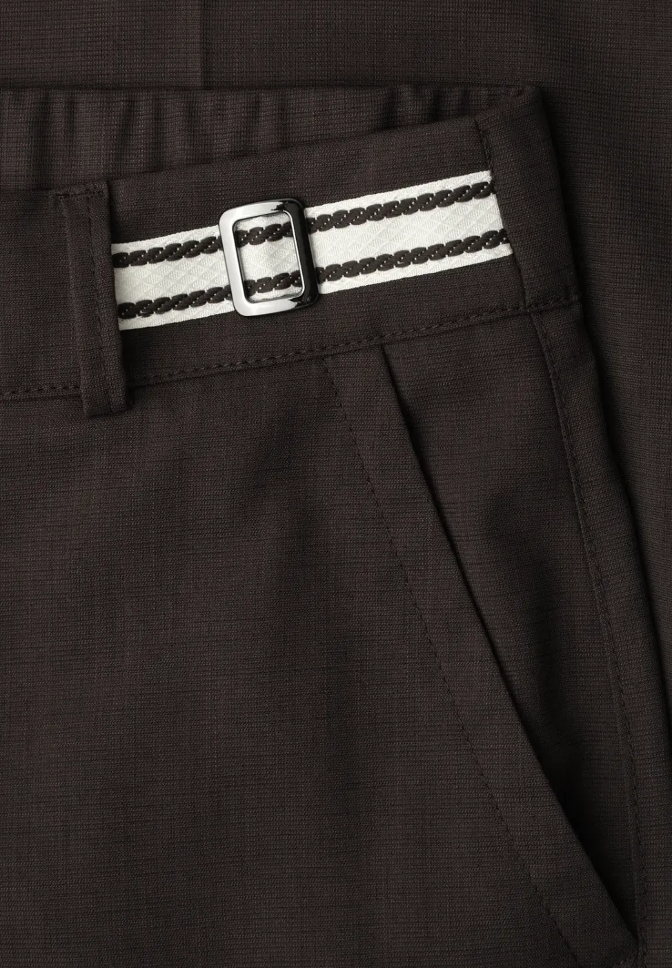 Straight Legs broek met riemdetails