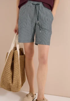 Straight Legs shorts in seersucker kwaliteit