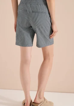 Straight Legs shorts in seersucker kwaliteit