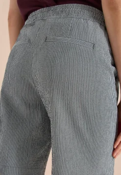 Straight Legs shorts in seersucker kwaliteit