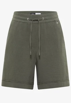 Straight Legs shorts van mousseline
