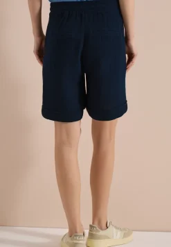 Straight Legs shorts van mousseline
