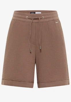 Straight Legs shorts van mousseline