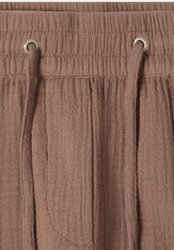 Straight Legs shorts van mousseline