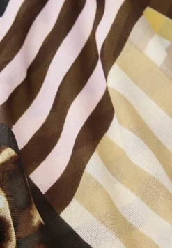 Streepjesdoek met leeuwendetails