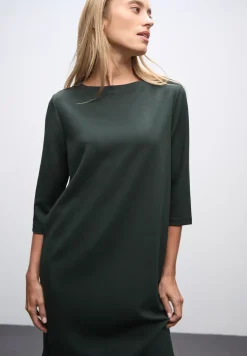 Sweat jurk met splitten