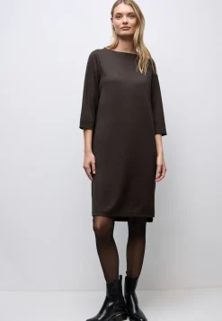 Sweat jurk met splitten