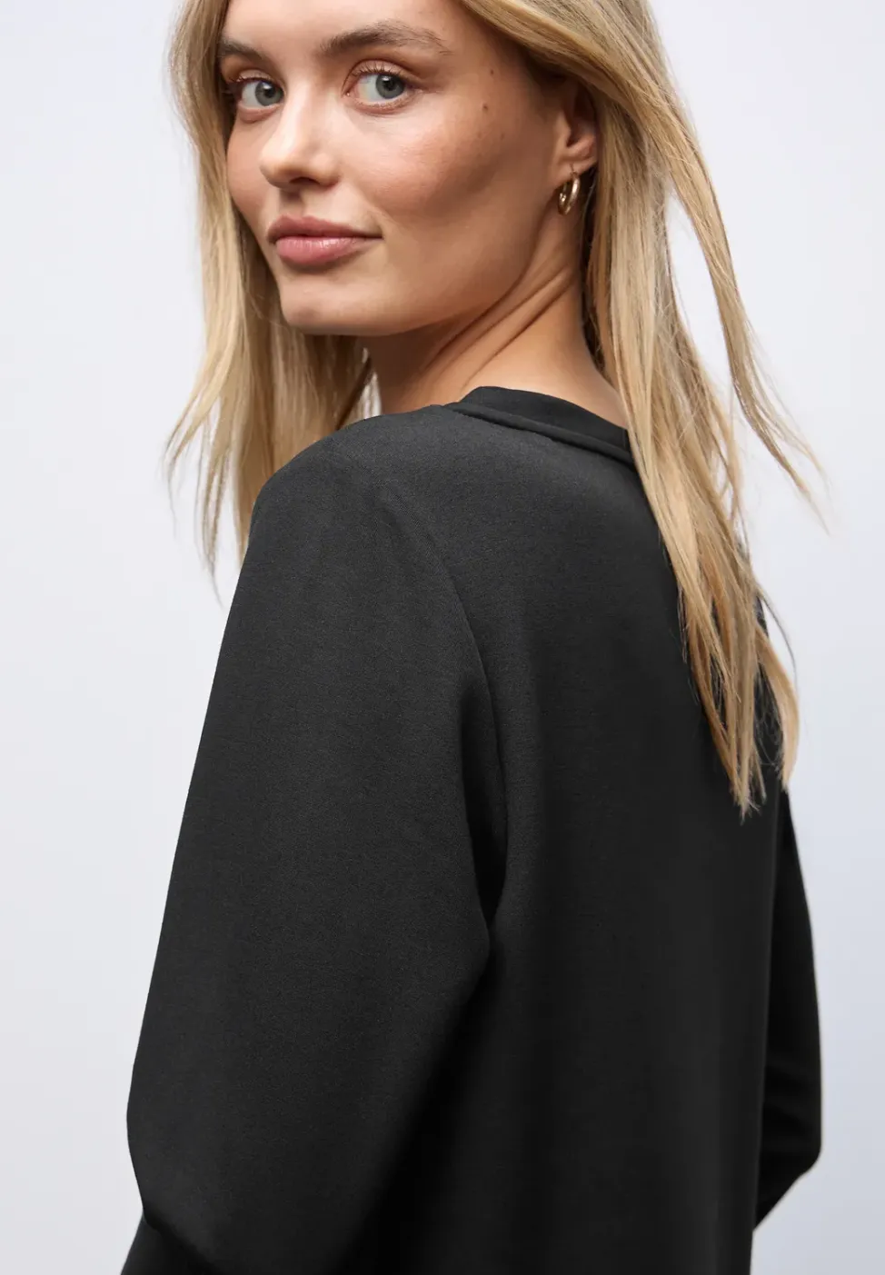 Sweat jurk met splitten