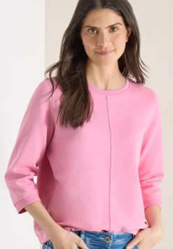 Sweater met 3/4 mouwen en trekkoord