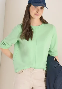 Sweater met 3/4 mouwen en trekkoord
