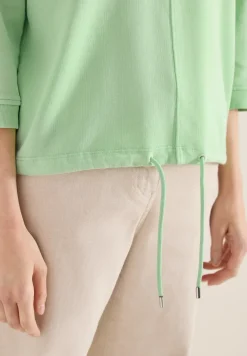 Sweater met 3/4 mouwen en trekkoord