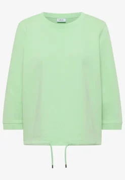 Sweater met 3/4 mouwen en trekkoord