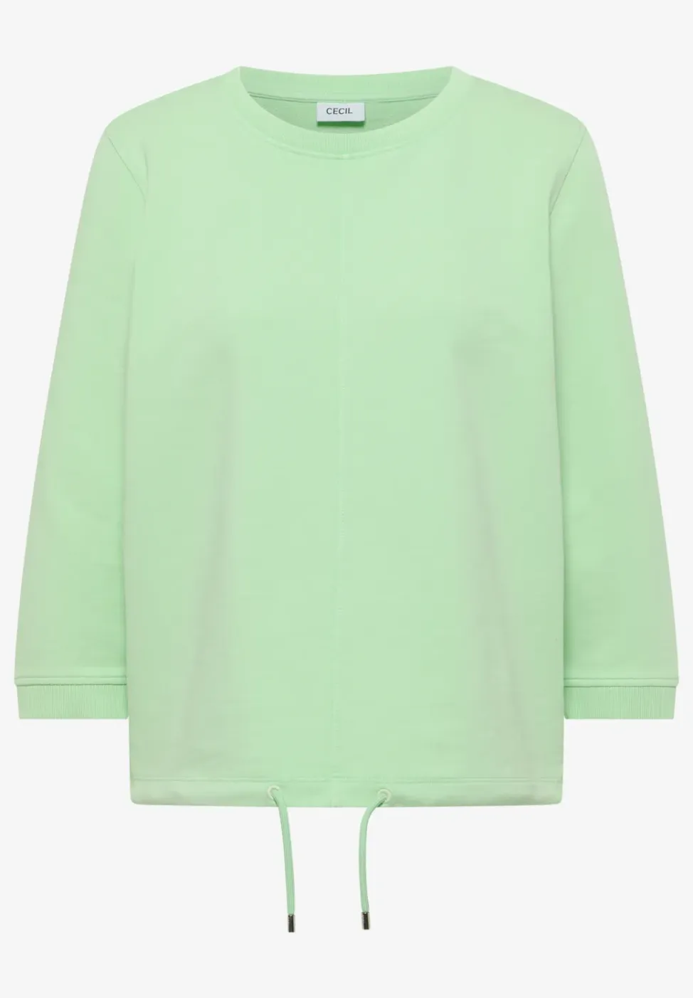 Sweater met 3/4 mouwen en trekkoord