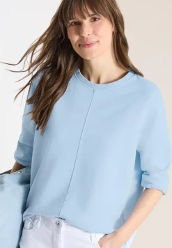 Sweater met 3/4 mouwen en trekkoord