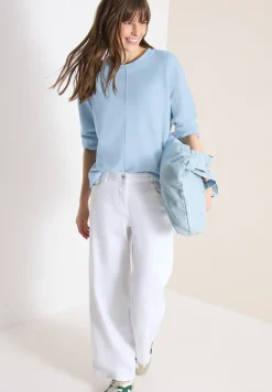 Sweater met 3/4 mouwen en trekkoord