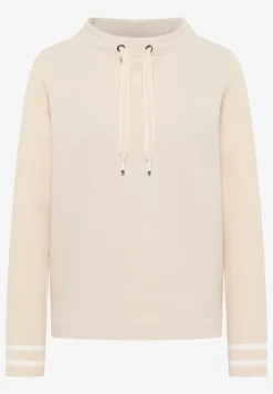 Sweater met gebreide mouwen