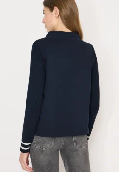 Sweater met gebreide mouwen