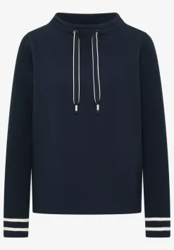 Sweater met gebreide mouwen