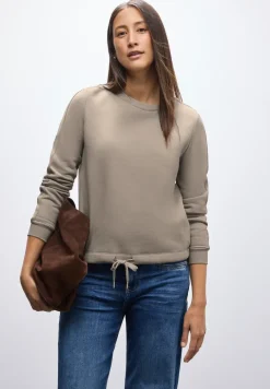 Sweater met geribd detail
