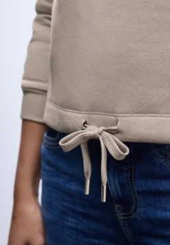 Sweater met geribd detail