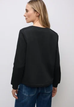Sweater met geribd detail
