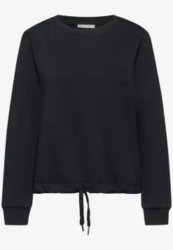 Sweater met geribd detail