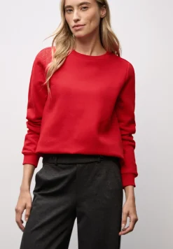 Sweater met geribd detail