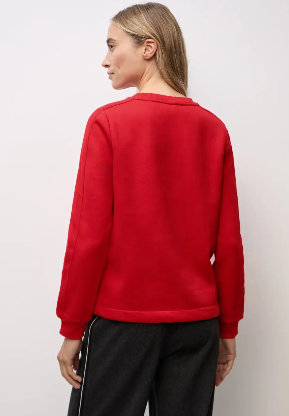 Sweater met geribd detail
