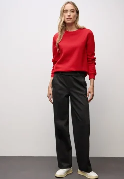 Sweater met geribd detail