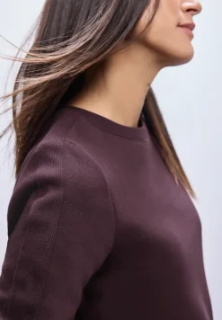 Sweater met geribd detail