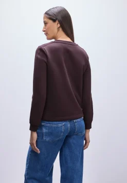 Sweater met geribd detail