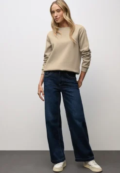 Sweater met geribd detail