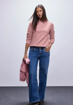 Sweater met geribd detail