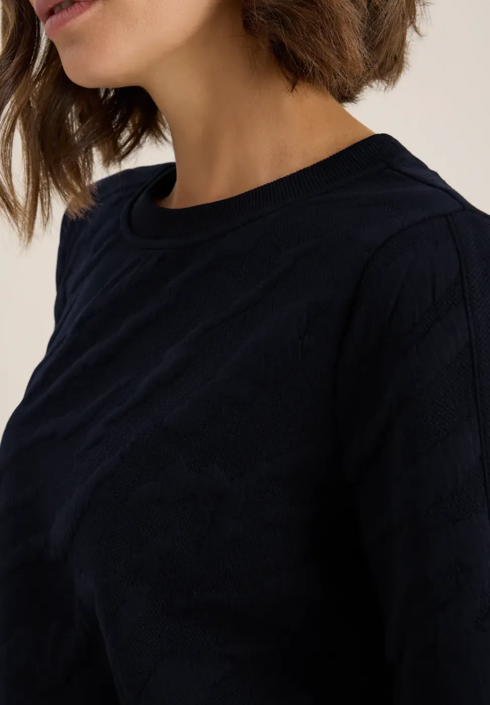 Sweater met gestructureerd patroon