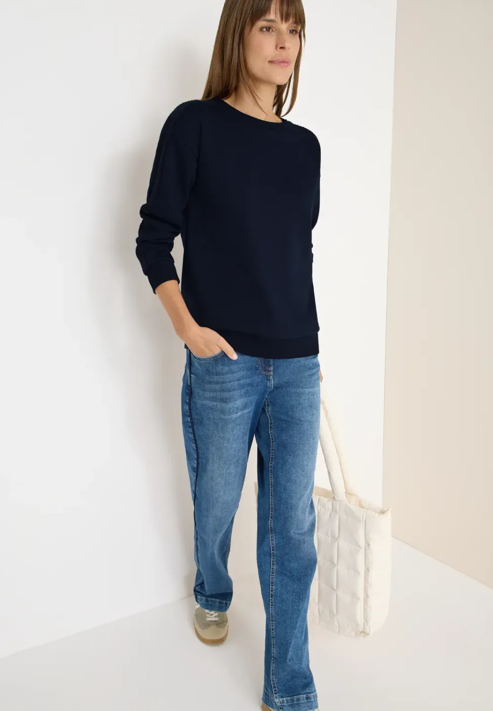 Sweater met kabeldetail
